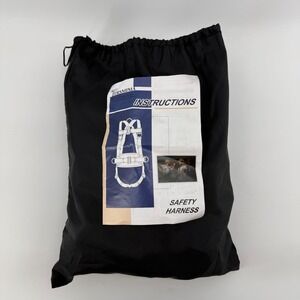 TRSMIMA Full Body Safety Harness Universal Size Blue Black Fall Protection PPE